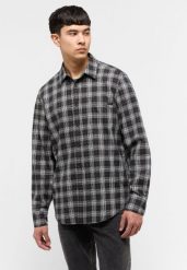 Męska Koszula MUSTANG Eastbridge Grunge Check Grey 1015625 12646. Szare koszule Mustang, l, bez wzorów, bez kołnierzyka, bez ramiączek. Za 139.99 zł.