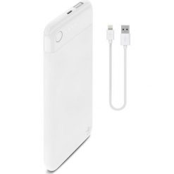 Powerbank Belkin Power Bank BoostCharge 5k + Lightning + kabel biały-F7U064btWHT. Białe powerbanki Belkin. Za 218.53 zł.