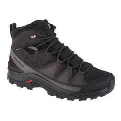 Męskie Zamszowe Buty Turystyczne Quest Rove. Czarne buty turystyczne Salomon, bez wzorów, z gore-texu, bez zapięcia, trekkingowe, gore-tex. Za 885.99 zł.