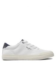 Pepe Jeans Sneakersy Kenton Serie M PMS31041 Biały. Białe buty sportowe casual Pepe Jeans, bez wzorów, z jeansu, bez zapięcia. Za 319.99 zł.
