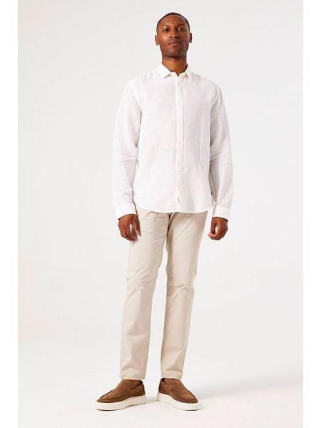 Garcia Spodnie chino w kolorze beżowym rozmiar: W34/L32. Brązowe eleganckie spodnie Garcia, na co dzień, l. Za 155.88 zł.