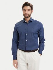 Tommy Hilfiger Koszula MW0MW43756 Granatowy Regular Fit. Niebieskie koszule Tommy Hilfiger, m, bez wzorów, z bawełny, bez kołnierzyka, bez ramiączek. Za 329.99 zł.