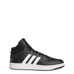 Buty do koszykówki dla dorosłych Adidas Hoops 3.0 Mid Lifestyle Basketball. Białe buty do biegania Adidas, bez wzorów, bez zapięcia, do koszykówki. Za 329.00 zł.