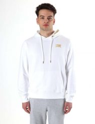 Leone New Gold męska bluza z kapturem typu pull-on. Białe bluzy z kapturem LEONE 1947 APPAREL, m, bez wzorów, z kapturem. Za 147.31 zł.