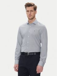 Tommy Hilfiger Koszula MW0MW39281 Niebieski Slim Fit. Niebieskie koszule Tommy Hilfiger, m, bez wzorów, z bawełny, bez kołnierzyka, bez ramiączek. Za 319.99 zł.