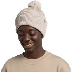 Czapka BUFF KNITTED BEANIE RENVI. Białe czapki zimowe Buff, bez wzorów. Za 149.90 zł.