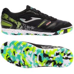 Buty do futsalu dla dorosłych Joma Mundial treningowe halówki. Czarne buty treningowe Joma, bez wzorów, do piłki nożnej. Za 199.99 zł.
