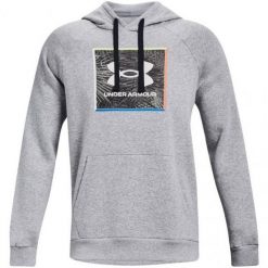 Bluza Z Kapturem Męska. Szare bluzy z kapturem Under Armour, m, bez wzorów, z kapturem. Za 278.99 zł.