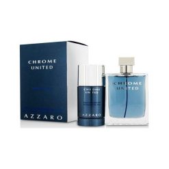 Azzaro Chrome United Zestaw dla mężczyzn EDT 100ml + dezodorant sztyft 75ml. Zestawy kosmetyków marki Azzaro. Za 143.44 zł.