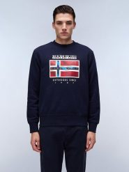 Napapijri Bluza "Dorees" w kolorze granatowym rozmiar: 3XL. Niebieskie bluzy Napapijri, xl, bez wzorów, z bawełny, bez kaptura. Za 141.52 zł.