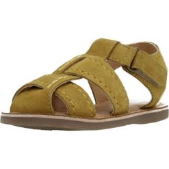 Sandały GIOSEPPO CABIXI Żółty. Żółte sandały Gioseppo, ze skóry, bez zapięcia. Za 111.99 zł.