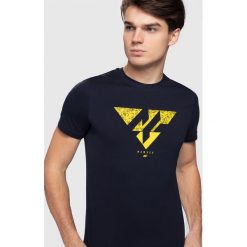 T-shirt męski TSM201 - ciemny granat. T-shirty marki 4F. Za 59.99 zł.