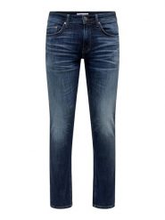 ONLY & SONS Dżinsy "Weft" - Slim fit - w kolorze granatowym rozmiar: W30/L30. Niebieskie jeansy Only & Sons, l. Za 161.82 zł.