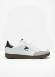 Sneakersy Fila. Białe buty sportowe casual bonprix, bez wzorów, bez zapięcia. Za 139.99 zł.