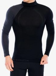 Bluza termoaktywna męska Ortovox 120 Comp Light Hoody. Czarne bielizna termoaktywna ORTOVOX, na zimę, m, bez wzorów, z dzianiny. Za 521.39 zł.