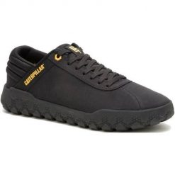 Buty do chodzenia męskie Caterpillar Męskie Hex + Canvas. Czarne buty sportowe casual CATerpillar, bez wzorów, z gumy, bez zapięcia. Za 329.99 zł.