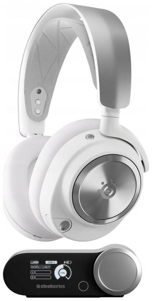 SteelSeries Arctis Nova Pro Wireless White. Białe słuchawki bezprzewodowe STEELSERIES. Za 1,259.00 zł.