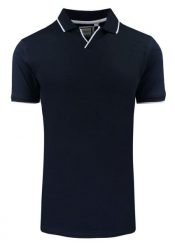 Oryginalna Koszulka Polo - Brave Soul - Granatowa. Niebieskie koszulki polo Brave Soul, l, bez wzorów, z bawełny, bez kołnierzyka, bez ramiączek. Za 75.00 zł.