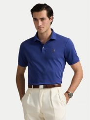 Polo Ralph Lauren Polo 710704319164 Granatowy Slim Fit. Niebieskie koszulki polo sportowe Polo Ralph Lauren, m, bez wzorów, z bawełny, bez kołnierzyka, bez ramiączek. Za 359.99 zł.
