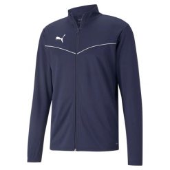Puma Teamrise Training Poly Jacket Niebieska Bluza Dorosłych. Niebieskie bluzy bez kaptura Puma, s, bez wzorów, z materiału, bez kaptura. Za 217.00 zł.