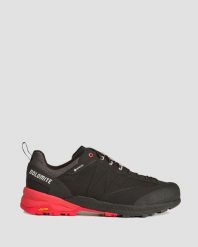Buty męskie Dolomite Crodarossa Tech GTX. Czarne buty turystyczne Dolomite, bez wzorów, z gore-texu, bez zapięcia, trekkingowe, gore-tex. Za 801.15 zł.