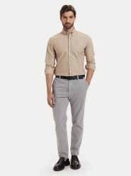 BOSS Koszula H-Roan 50555920 Beżowy Slim Fit. Brązowe koszule Boss, m, bez wzorów, z bawełny, bez kołnierzyka, bez ramiączek. Za 549.99 zł.