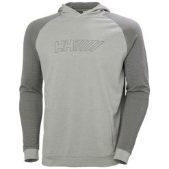 Bluza z kapturem Helly Hansen Lifa Tech Lite. Szare bluzy z kapturem Helly Hansen, na lato, m, bez wzorów, z materiału, z kapturem. Za 422.00 zł.