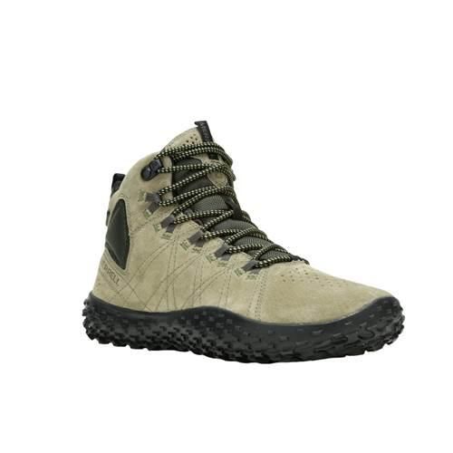 Buty do biegania męskie Merrell J5006859. Zielone buty do biegania Merrell, bez wzorów, z materiału, bez zapięcia, do biegania. Za 652.00 zł.