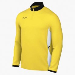 Bluza dresowa sportowa męska Dri-Fit Academy 25 Drill Top. Żółte bluzy bez kaptura Nike, m, bez wzorów, z dresówki, bez kaptura. Za 159.99 zł.