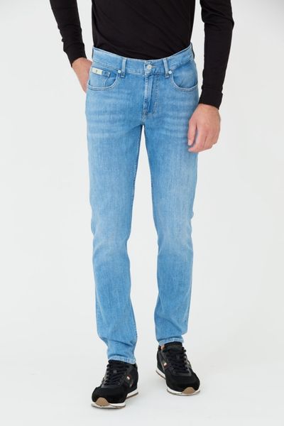 7 FOR ALL MANKIND Niebieskie męskie jeansy Slimmy Tapered, Rozmiar 34. Niebieskie jeansy 7 for all mankind, m. W wyprzedaży za 570.99 zł.