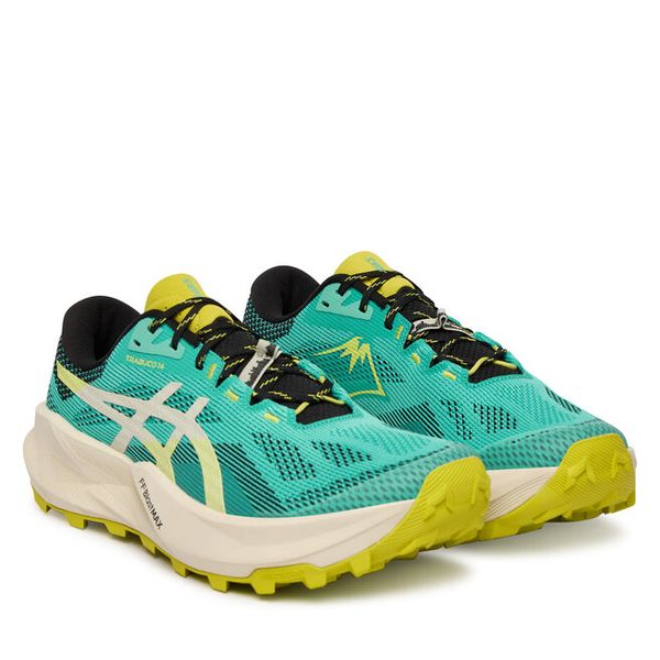 Buty do biegania Asics. Zielone buty do biegania ASICS, bez wzorów, bez zapięcia, do biegania. Za 719.99 zł.