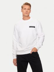 Richmond X Bluza UMA24135FE Biały Regular Fit. Białe bluzy RICHMOND X, l, bez wzorów, z bawełny, bez kaptura. Za 219.99 zł.