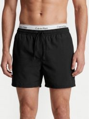 Calvin Klein Swimwear Szorty kąpielowe LV00N61024 Czarny Regular Fit. Czarne szorty Calvin Klein Swimwear, m, bez wzorów, z syntetyku. Za 289.99 zł.
