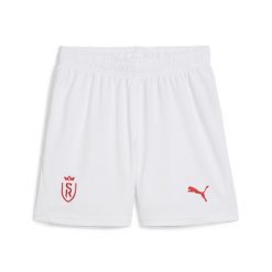 Młodzieżowe szorty piłkarskie Stade Reims PUMA White Red. Biała szorty Puma, l, bez wzorów, z dzianiny, młodzieżowe. W wyprzedaży za 134.00 zł.