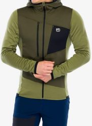 Bluza z kapturem męska Ortovox Fleece Grid Hoody. Zielone bluzy z kapturem ORTOVOX, l, bez wzorów, z elastanu, z kapturem. Za 978.99 zł.