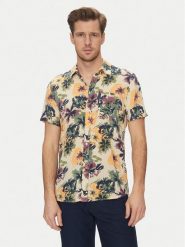 Blend Koszula 20718224 Beżowy Slim Fit. Brązowe koszule Blend, l, bez wzorów, z wiskozy, bez kołnierzyka, bez ramiączek. Za 79.99 zł.