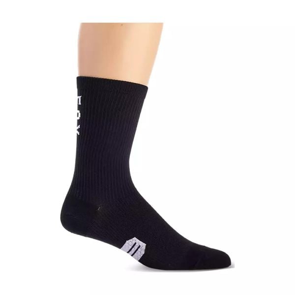 Skarpety rowerowe Fox 8 Ranger Sock. Czarne skarpety Fox Racing, bez wzorów. W wyprzedaży za 89.99 zł.