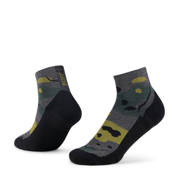 Skarpetki Buff MERINO LIGHTWEIGHT QUARTER SOCK LWQ2. Szare skarpety Buff, bez wzorów, z elastanu. Za 119.90 zł.