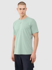 4F Koszulka kolarska w kolorze zielonym rozmiar: M. Zielone t-shirty sportowe 4F, bez wzorów, z materiału, bez ramiączek, na fitness i siłownię. Za 72.95 zł.