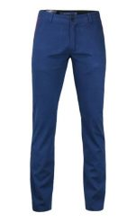 Stylowe Spodnie Męskie, 100% BAWEŁNA, Chinosy, Zwężane Nogawki, Chabrowe. Niebieskie eleganckie spodnie Chiao, m, z bawełny, eleganckie. Za 169.00 zł.