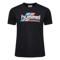 Koszulka Hummel Pulse Graphic. Czarne t-shirty sportowe Hummel, bez wzorów, bez ramiączek. Za 155.50 zł.