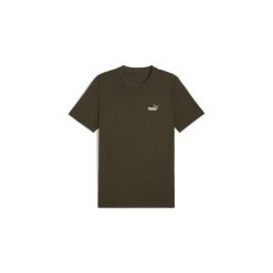 Koszulka z małym logo Puma N° 1 Essentials. Zielone t-shirty sportowe Puma, bez wzorów, z bawełny, bez ramiączek, na fitness i siłownię. Za 72.00 zł.
