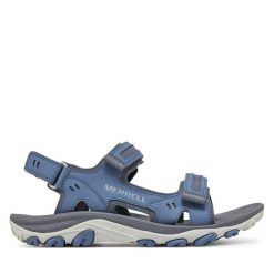 Sandały Merrell. Niebieskie sandały Merrell, bez zapięcia. Za 309.99 zł.