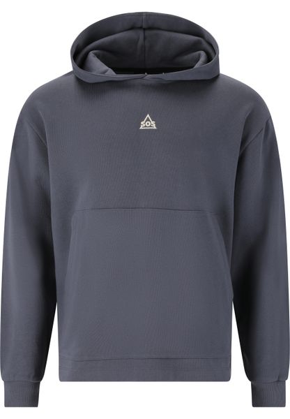 Bluza z kapturem SOS Bovec. Niebieskie bluzy z kapturem SOS, l, bez wzorów, z bawełny, z kapturem. Za 388.00 zł.