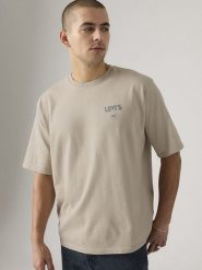 Levi's Koszulka w kolorze beżowym rozmiar: XL. Brązowe bezrękawniki Levi's®, s, bez wzorów, z bawełny, bez kołnierzyka, bez ramiączek. Za 112.10 zł.