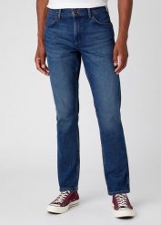 WRANGLER MĘSKIE SPODNIE JEANSOWE WRANGLER GREENSBORO BLUE ARCADE W15QYL31Q 112145844. Niebieskie jeansy Wrangler, l. Za 229.99 zł.