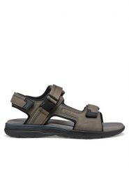 Geox Sandały U Spherica Ec5 U55ELB 000EK C1018 Szary. Szare sandały Geox, ze skóry, bez zapięcia. Za 259.99 zł.