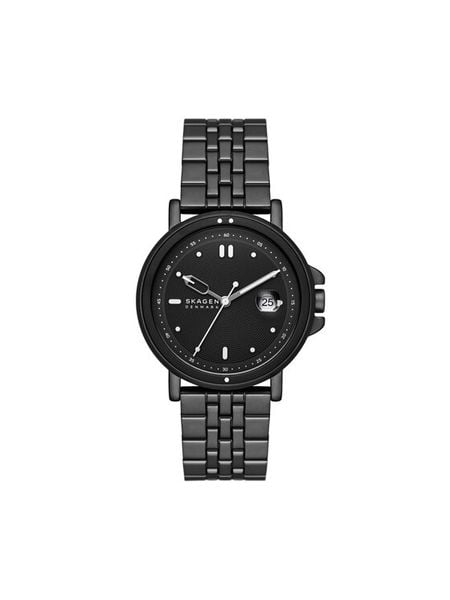 Skagen Zegarek Signatur Sport SKW6920 Czarny. Czarne, analogowe zegarki Skagen. Za 719.99 zł.