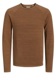 Jack & Jones Sweter "Hill" w kolorze karmelowym rozmiar: S. Brązowe swetry nierozpinane Jack & Jones, s, bez wzorów, bez kołnierzyka, bez ramiączek. Za 79.59 zł.