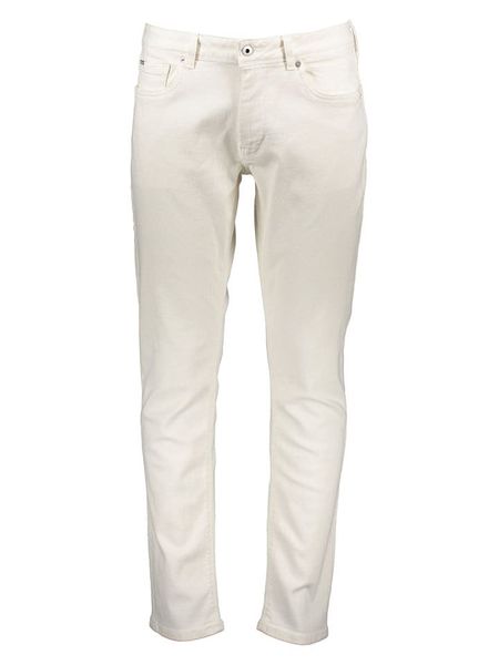 Pepe Jeans Dżinsy "Stanley" - Tapered fit - w kolorze białym rozmiar: W31/L32. Białe jeansy Pepe Jeans, l. Za 166.10 zł.